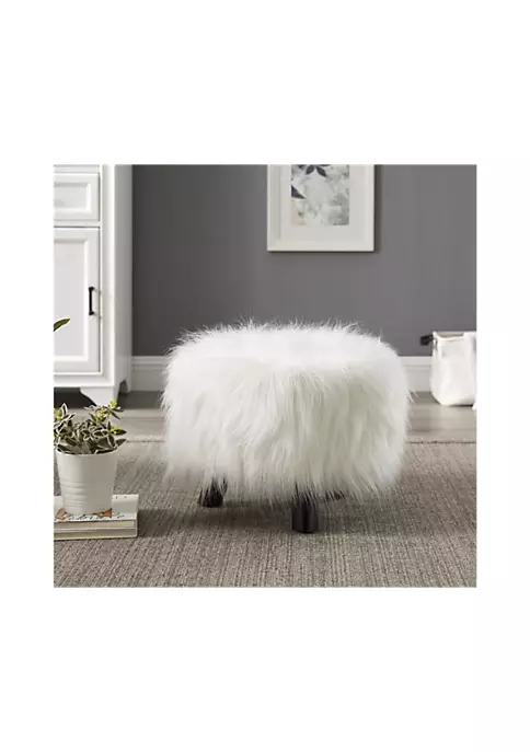 Cheapest π€© Linon Furniture Jeanell Accent Stool White Faux Fur βοΈ 4 Cheapest π€© Linon Furniture Jeanell Accent Stool White Faux Fur βοΈ - Image 2