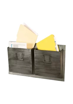 Outlet 🥰 Linon Furniture Shavano 2 Slot Metal Horizontal Mailbox 🧨 -Linon Furniture Shop Belk 1062