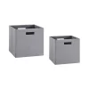 Wholesale β Linon Furniture Kinne Collection Gray Storage Bin Set of 2 π― 1 Wholesale β Linon Furniture Kinne Collection Gray Storage Bin Set of 2 π― -Linon Furniture Shop Belk 1080