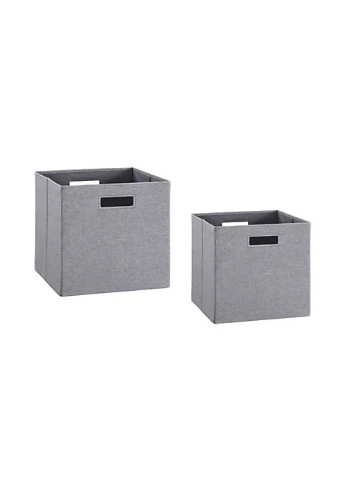 Wholesale β Linon Furniture Kinne Collection Gray Storage Bin Set of 2 π― 3 Wholesale β Linon Furniture Kinne Collection Gray Storage Bin Set of 2 π― - Image 2