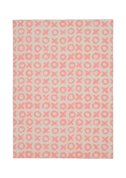 Discount π Linon Furniture Maybell Collection Ivory & Pink Washable Rug (3' x 5') π 4 Discount π Linon Furniture Maybell Collection Ivory & Pink Washable Rug (3' x 5') π - Image 2