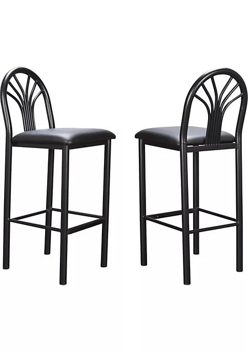 Wholesale π Linon Furniture Dwyer Barstool Black Set of 2 π 4 Wholesale π Linon Furniture Dwyer Barstool Black Set of 2 π - Image 2