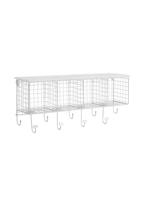 Deals β¨ Linon Furniture Vancil 4 Cubby Wall Shelf White π 4 Deals β¨ Linon Furniture Vancil 4 Cubby Wall Shelf White π - Image 2