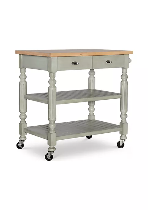 Promo π Linon Furniture Keaton Kitchen Cart Hazelnut π 4 Promo π Linon Furniture Keaton Kitchen Cart Hazelnut π - Image 2