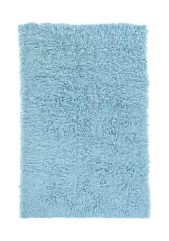 Promo π Linon Furniture Pastel Blue Flokati Rug π