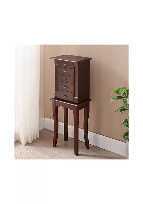 Promo π₯ Linon Furniture Garvin Jewelry Armoire Espresso π€© 4 Promo π₯ Linon Furniture Garvin Jewelry Armoire Espresso π€© - Image 2