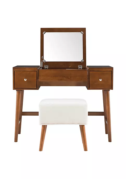 Best reviews of π Linon Furniture Kathey Collection Brown Vanity Set π 3 Best reviews of π Linon Furniture Kathey Collection Brown Vanity Set π