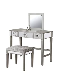 Coupon π― Linon Furniture Pennridge Collection Silver Vanity Set π