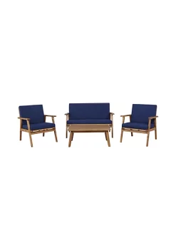 Coupon ✔️ Linon Furniture Cecile Collection Navy Outdoor Patio Set 👍