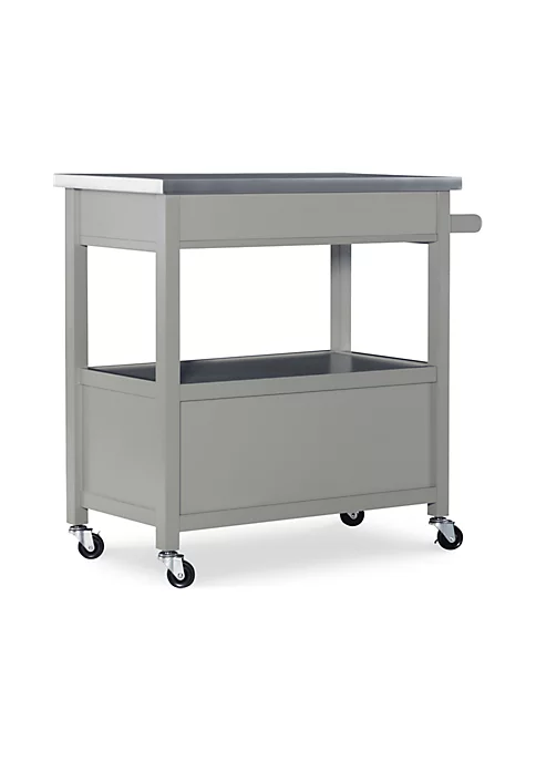 Outlet π Linon Furniture Taryn Kitchen Cart Gray βοΈ 3 Outlet π Linon Furniture Taryn Kitchen Cart Gray βοΈ