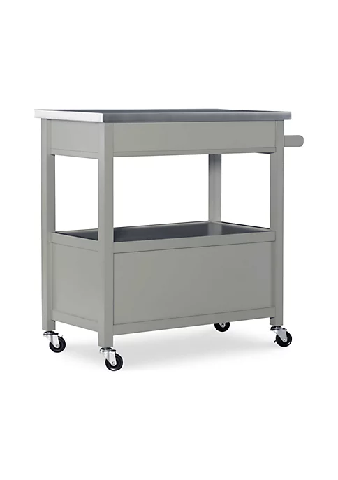 Outlet π Linon Furniture Taryn Kitchen Cart Gray βοΈ 4 Outlet π Linon Furniture Taryn Kitchen Cart Gray βοΈ - Image 2