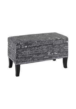 Best deal π₯° Linon Furniture Melanie Collection Gray Linen Ottoman π