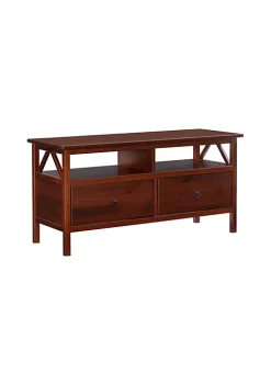 Brand new π― Linon Furniture Westerly Media Center Tobacco Brown π