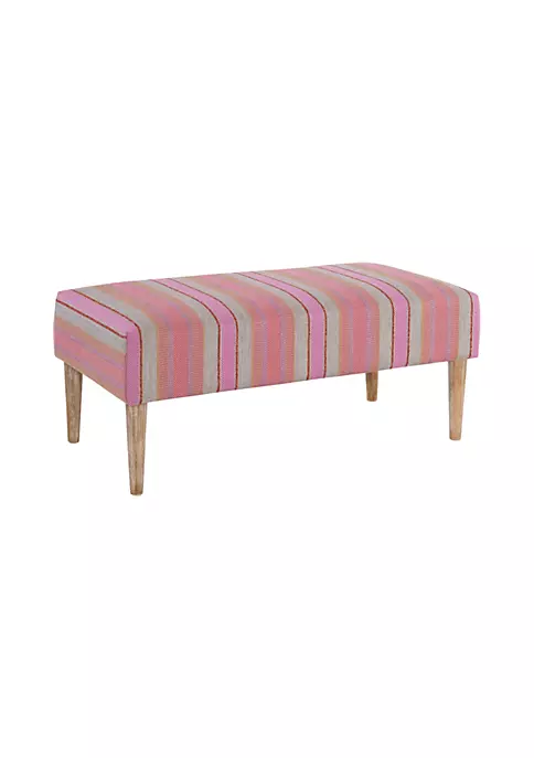 Best reviews of β Linon Furniture Arlena Bench Pink Stripe π 4 Best reviews of β Linon Furniture Arlena Bench Pink Stripe π - Image 2