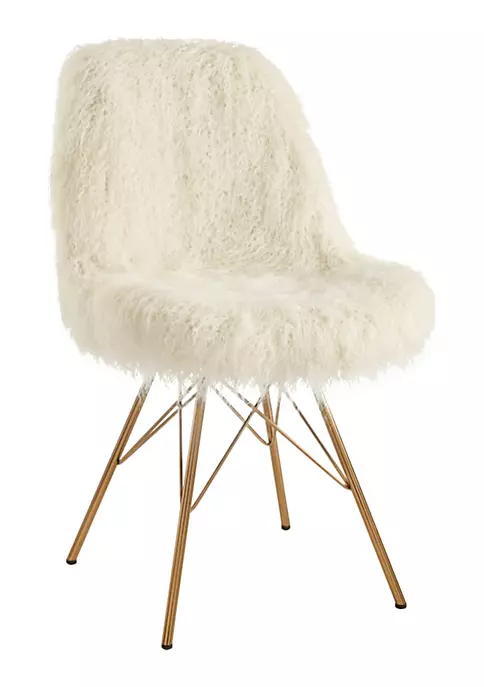 Deals π Linon Furniture Tennyson Collection Cream Faux Flokati Chair π 4 Deals π Linon Furniture Tennyson Collection Cream Faux Flokati Chair π - Image 2