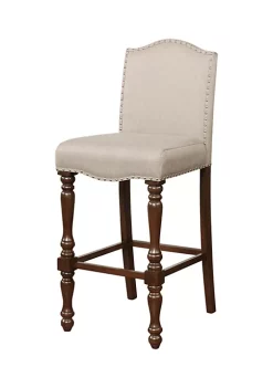 Coupon 🔥 Linon Furniture Crespo Collection Beige Barstool 🌟 -Linon Furniture Shop Belk 368