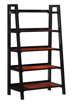 Best Sale 🔥 Linon Furniture Centerra Five Shelf Bookcase Black Cherry ⌛ -Linon Furniture Shop Belk 380