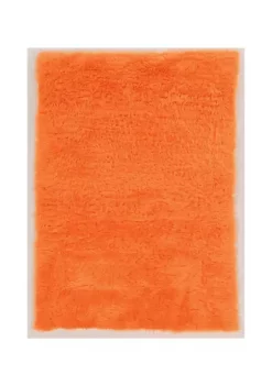 Coupon π Linon Furniture Orange Faux Sheepskin Rug (5' x 7') β¨