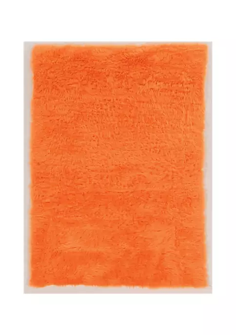 Coupon π Linon Furniture Orange Faux Sheepskin Rug (5' x 7') β¨ 4 Coupon π Linon Furniture Orange Faux Sheepskin Rug (5' x 7') β¨ - Image 2