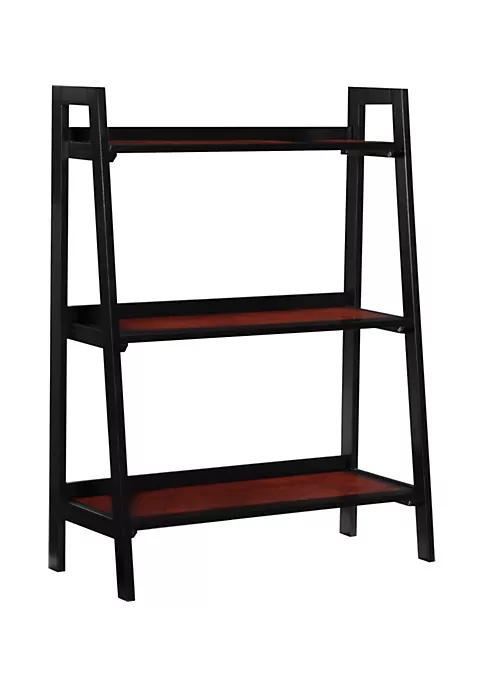 Buy π Linon Furniture Centerra Three Shelf Bookcase Black Cherry π 4 Buy π Linon Furniture Centerra Three Shelf Bookcase Black Cherry π - Image 2