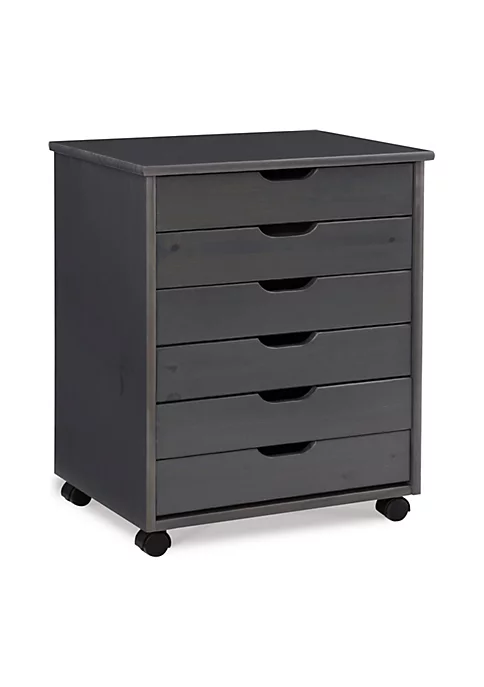 New π Linon Furniture Zapora Six Drawer Wide Roll Cart Gray π₯ 3 New π Linon Furniture Zapora Six Drawer Wide Roll Cart Gray π₯