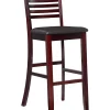 Budget 🔔 Linon Furniture Finch Collection Espresso Ladder Barstool 🥰 -Linon Furniture Shop Belk 432