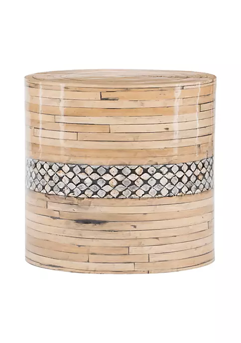 Budget π― Linon Furniture Brambley Drum Table Natural Black π 3 Budget π― Linon Furniture Brambley Drum Table Natural Black π