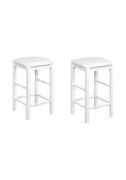 Brand new β¨ Linon Furniture Driscoll Collection White Backless Counter Stool Set of 2 π