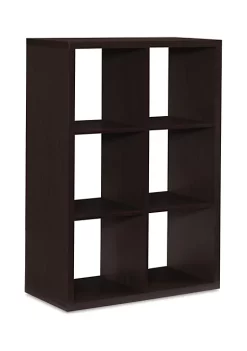 Best Pirce β€οΈ Linon Furniture Kinne Collection Espresso 6 Cubby Storage Cabinet π―