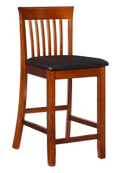 Budget π Linon Furniture Finch Craftsman Counter Stool Dark Cherry π