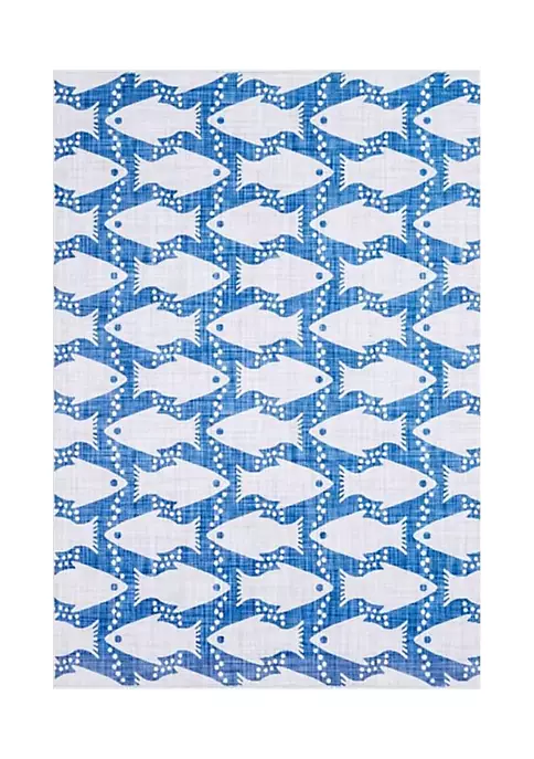 Brand new π Linon Furniture Seabourne Collection Ivory & Blue Washable Rug (5' x 7') β€οΈ 3 Brand new π Linon Furniture Seabourne Collection Ivory & Blue Washable Rug (5' x 7') β€οΈ