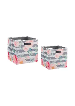 Cheap 🔥 Linon Furniture Kinne Collection Rose Storage Bin Set of 2 👍