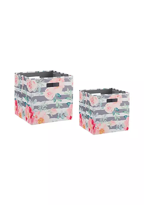 Cheap π₯ Linon Furniture Kinne Collection Rose Storage Bin Set of 2 π 4 Cheap π₯ Linon Furniture Kinne Collection Rose Storage Bin Set of 2 π - Image 2