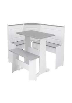 Buy π Linon Furniture Delaney Nook White and Gray π