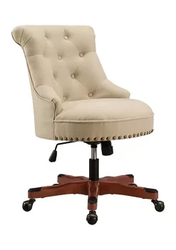 Brand new π Linon Furniture Coburn Collection Beige Office Chair β€οΈ