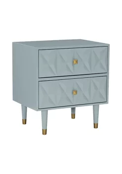 Outlet π Linon Furniture Shiloh Two Drawer Nightstand Gray π―