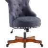 Top 10 ✔️ Linon Furniture Coburn Collection Blue Office Chair 👏 -Linon Furniture Shop Belk 572