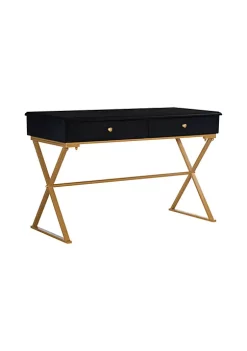 Best Pirce π Linon Furniture Kilrea Collection Black Campaign Desk β