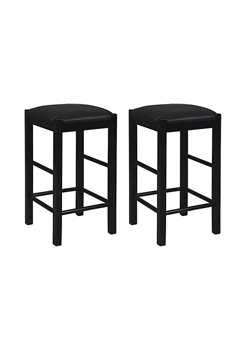 Promo π₯ Linon Furniture Driscoll Collection Black Backless Counter Stool Set of 2 βοΈ 4 Promo π₯ Linon Furniture Driscoll Collection Black Backless Counter Stool Set of 2 βοΈ - Image 2