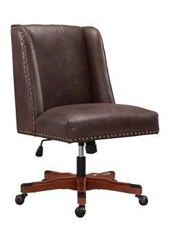 Brand new π― Linon Furniture Drury Collection Brown Office Chair β€οΈ