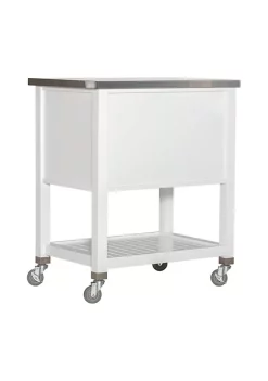 Cheap βοΈ Linon Furniture Rivera Kitchen Cart White π