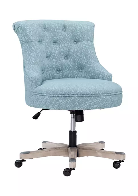 Best Sale π Linon Furniture Coburn Office Chair Light Blue π 3 Best Sale π Linon Furniture Coburn Office Chair Light Blue π