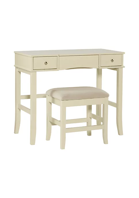 New π Linon Furniture Petalwood Vanity Set Cream π― 3 New π Linon Furniture Petalwood Vanity Set Cream π― - Image 2