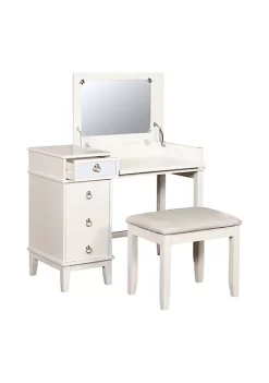 Best Sale π₯° Linon Furniture Jennie Collection White Vanity Set π