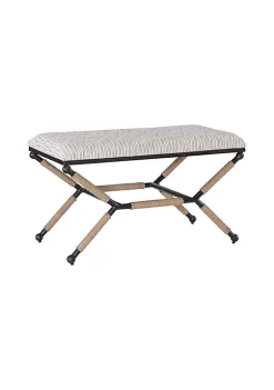 Coupon ⌛ Linon Furniture Jagera Accent Stool Striped ❤️ -Linon Furniture Shop Belk 630