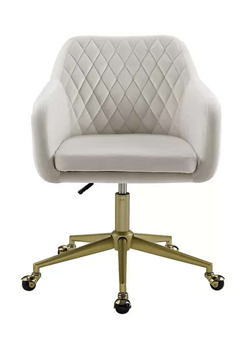 Best reviews of π Linon Furniture Myra Collection Off White Quilted Office Chair β 4 Best reviews of π Linon Furniture Myra Collection Off White Quilted Office Chair β - Image 2