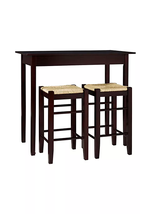 New 𧨠Linon Furniture Sawyer 3PC Tavern Set Espresso π 4 New 𧨠Linon Furniture Sawyer 3PC Tavern Set Espresso π - Image 2