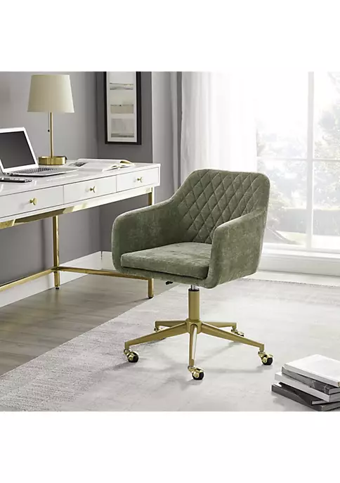 Best Pirce π€© Linon Furniture Myra Quilted Office Chair Green π 4 Best Pirce π€© Linon Furniture Myra Quilted Office Chair Green π - Image 2