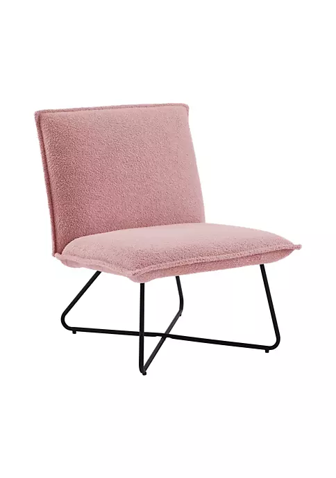 Best Pirce π Linon Furniture Gwinnett Chair Sherpa Blush π 4 Best Pirce π Linon Furniture Gwinnett Chair Sherpa Blush π - Image 2
