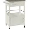 New 💯 Linon Furniture Mundy Cart White With Granite Top 🧨 -Linon Furniture Shop Belk 778